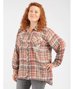 Рубашка женская Grandi 3537 коричневая 54