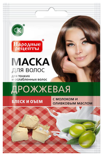 Маска для волос ФИТОКосметик Дрожжевая 30 мл Fitoкосметик