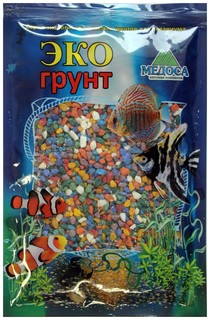 Грунт для аквариума ЭКОгрунт Мраморная крошка Микс 2 - 5 мм 3,5 кг