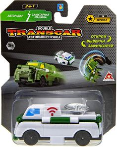 Игровой набор 1Toy Transcar Double, Авторадар-Санитарная машина