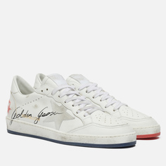 Кеды мужские Golden Goose Ball Star Leather/Suede Star белые 40 EU