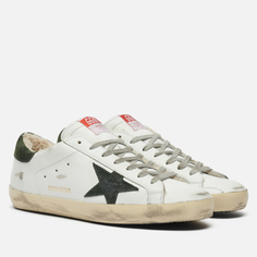 Кеды мужские Golden Goose Super-Star Leather/Suede Star белые 42 EU