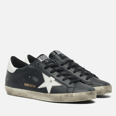 Кеды женские Golden Goose Super-Star Leather/Shiny Leather Star черные 39 EU