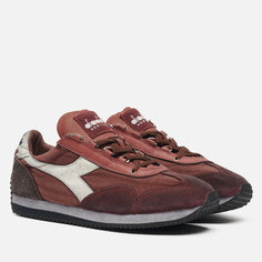 Кроссовки мужские Diadora Heritage Equipe Dirty Stone Wash бордовые 44.5 EU