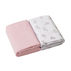 Пеленка Baby Nice,90х120 см.,2 шт.,розовый