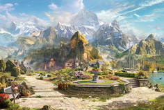 Обои Milan (Городок в горах), M 7136, 300х200 см