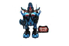 Радиоуправляемый робот-трансформер 2 в 1 Defa Toys робот и динозавр с паром DT-6033