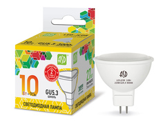 Лампочка ASD LED-JCDR-Standard GU5.3 10W 230BV 3000К 900Lm 4690612015811