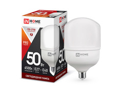 Лампочка In Home LED-HP-Pro E27 с адаптером E40 50W 230V 6500K 4500Lm 4690612031125
