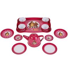 Набор посуды Играем вместе Маша и Медведь Чайный сервиз, 15 предметов