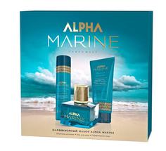 Парфюмерный набор ESTEL ALPHA MARINE парфюмерная вода + шампунь 250 + гель для душа 200