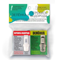 Валик ватный набор перекись водорода+зеленка ФЭСТ 2 шт.