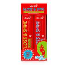 Подарочный набор средств по уходу за волосами VILENTA GLOSS&SHINE (шампунь+бальзам)