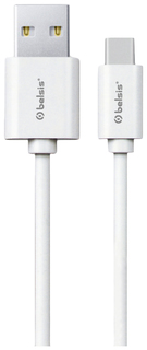 Кабель Belsis Lightning - USB А, белый, 0,95 м, BS3015