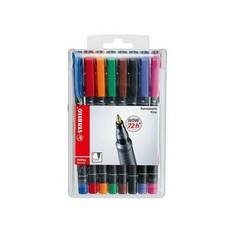 НАБОР МАРКЕРНЫХ ПЕРМАНЕНТНЫХ РУЧЕК STABILO OHPen UNIVERSAL 0,7ММ, 8 ШТ/УП