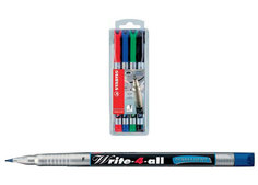 Набор маркерных ручек STABILO Write-4-all, 4 ручки (толщина линии 0,7 мм)