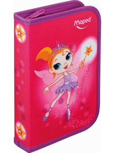 Пенал с вложением канцелярских принадлежностей для детей FAIRY Maped