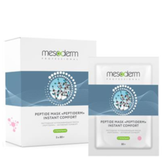 Маска пептидная успокаивающая активный комфорт Mesoderm Peptiderm 5 штук