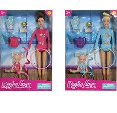 Кукла Defa Lucy Гимнастки 2 куклы, аксессуары 6 предметов в ассортименте арт 8353