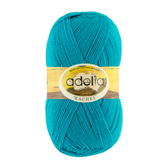 Пряжа Adelia Rachel, 90% шерсть, 10% полиэстер, 5*100 г, 400 м+-15 м, №24, бирюзовый