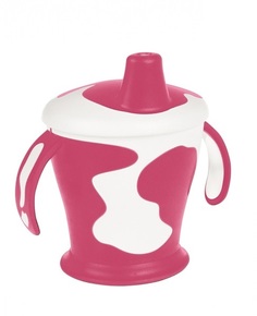 Поильник-непроливайка Canpol Babies с ручками Little cow 250 мл фиолетовый