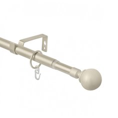Карниз однорядный Эскар Классика, Матовый никель, 16/19мм ,160-320см, 3331161947550