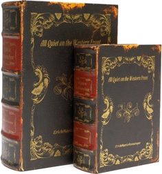 Шкатулки в виде книги, набор 2 предмета 27x8x19, 20x6x14см Glasar 39-060 ГЛАСАР