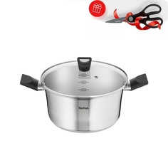 Кастрюля Tefal Simpleo с крышкой 24 см; 4;8 л (ножницы в подарок)