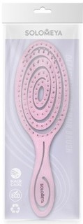 Подвижная био-расческа для волос Solomeya, (светло-розовая)