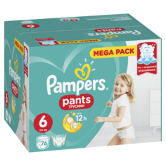 Подгузники-трусики Pampers Pants 6 (15+ кг), 76 шт.