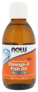 Рыбий жир Omega 3 Now 200 мл лимон