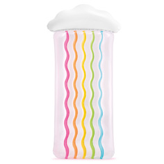 Intex, Надувной матрас для плавания 180х86х25см Радужное облако, 56804