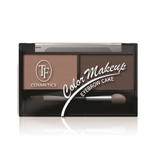 Тени для бровей TF TRIUMPH Eyebrow Cake, тон 02 "Бежево-коричневая гамма"