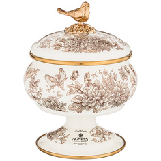 Сахарница Agness Эмалированная на Ножке, 0,85л