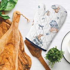 Прихватка-рукавица рогожка 18х28 Mia Cara рис 30390-1 Зайчики Тейковский ХБК