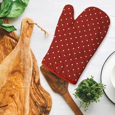 Прихватка-рукавица рогожка 18х28 Mia Cara Горох рис 30153-3 Тейковский ХБК