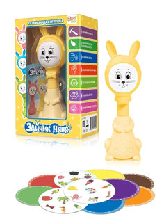 Интерактивная развивающая игрушка для малышей BertToys Зайчик Няня FD125/Желтый