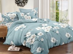 Постельное белье Cleo Miracle цвет: зеленый, белый (семейное)