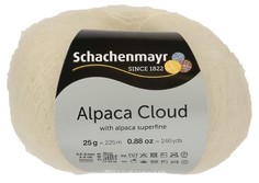 Пряжа "Schachenmayr Fashion. Alpaca Cloud", 25 г, 225 м, цвет: 00001