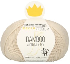 Пряжа из 4-х ниток "Schachenmayr Regia Premium. Bamboo", 400 м, 100 г, цвет: 00002