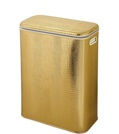 Корзина для белья Geralis KGG-B CROCO золото, кант золото, стандартная