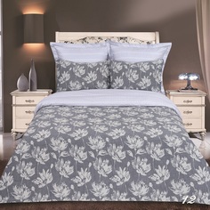 Комплект постельного белья 2-х слойн."Эко" "Цветок джинс." 2 вид 2 спальный Narcissa