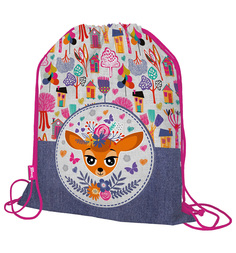 Мешок для обуви Seventeen Kids, белый/фиолетовый