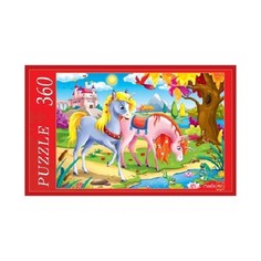 Пазлы Проф-Пресс Два единорога и замок 360 элементов