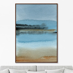 Репродукция картины на холсте Sandy lakeshore in the morning mist Размер картины: 75х105см