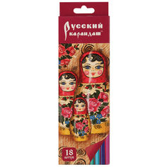 Цветные карандаши 18 цветов. "Русский карандаш. Фольклор" (СК023/18)