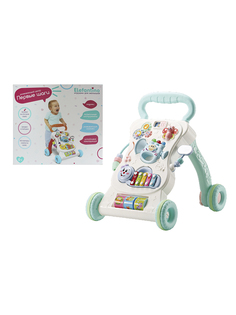 Детский развивающий игровой центр-ходунки Elefantino на колесах, со звуком, IT106349