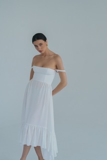 Платье женское Lipinskaya Brand 47 белое S