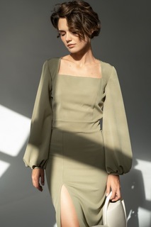 Платье женское Lipinskaya Brand 63 зеленое M