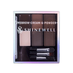 Универсальный набор для стилизации бровей Shinewell Eyebrow Cream & Powder BC1-2/1 1 шт